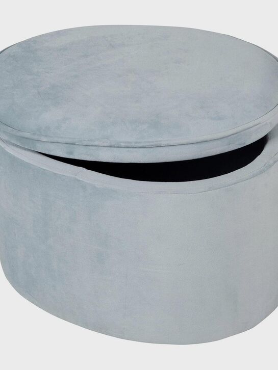 Детский велюровый овальный пуфик Lil Sofa, голубой Roba , арт.  | Фото 4