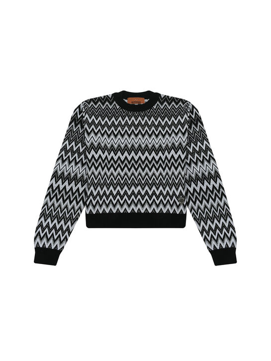 Джемпер с люрексом, принт зигзаги Missoni , арт.  | Фото 1