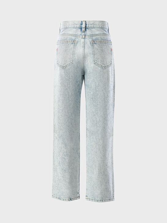 Джинсы в стразах, голубые Diesel , арт.  | Фото 2