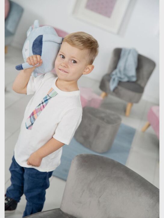 Детское велюровое кресло Lil Sofa, серый Roba , арт.  | Фото 16