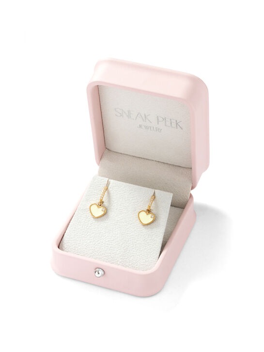 Серьги &quot;Сердца&quot;, 585 золото Sneak Peek , арт.  | Фото 6
