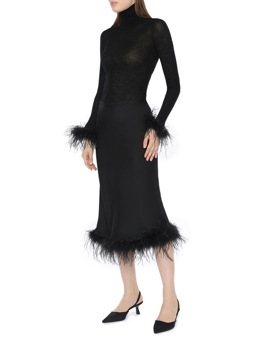 Юбка с отделкой из перьев Blumarine , арт.  | Фото 2