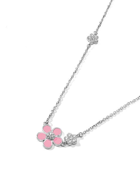 Колье Цветы с розовой эмалью Sneak Peek , арт.  | Фото 5