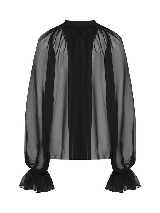 Блуза прозрачная, черная Flashin , арт.  | Фото 11