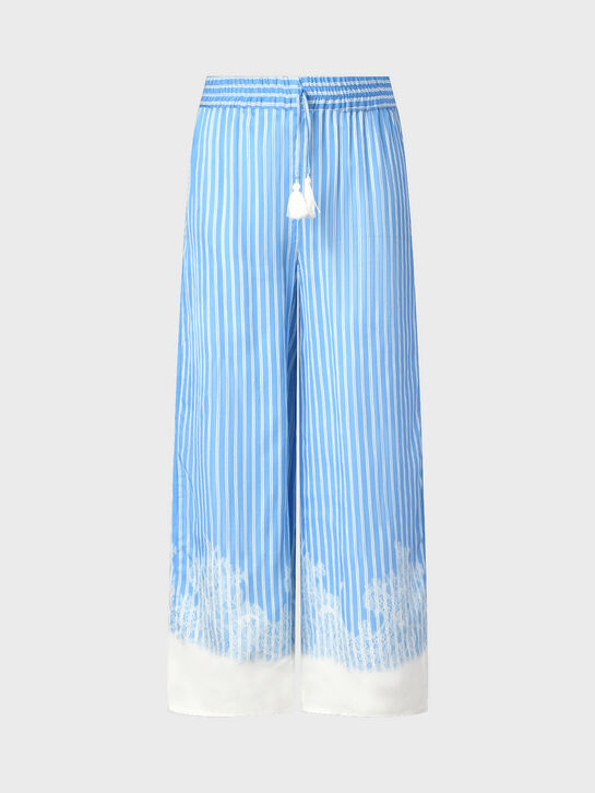 Брюки в полоску с узором внизу Ermanno Scervino , арт.  | Фото 1