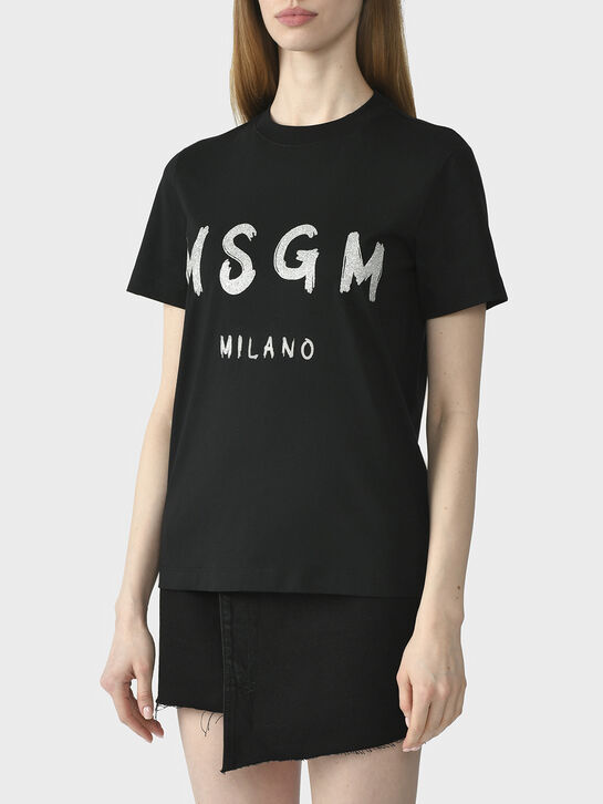 Футболка с лого, черная MSGM , арт.  | Фото 3