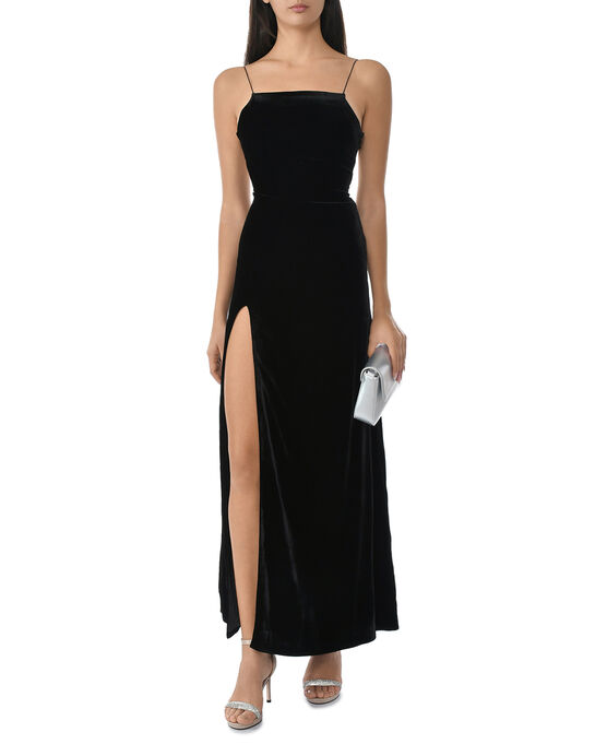 Платье-комбиная со шнуровкой, черное ALINE , арт.  | Фото 4