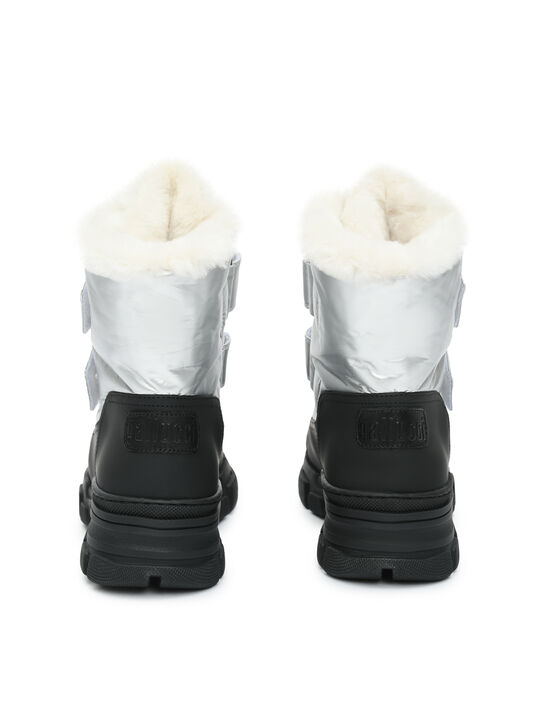 Кроссовки высокие с меховой подкладкой, серебристые Gallucci , арт.  | Фото 5