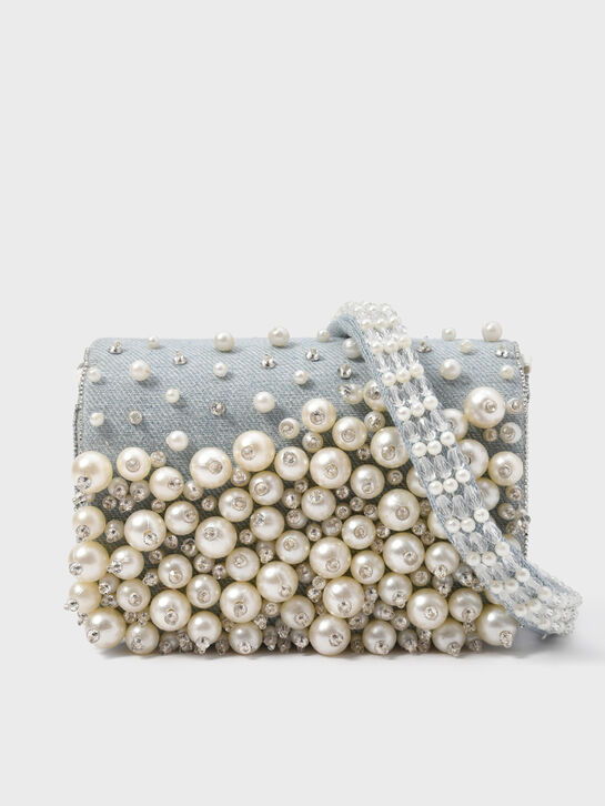 Сумка джинсовая с жемчугом Maison Ava , арт.  | Фото 2