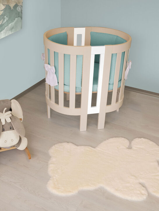 Кровать-трансформер Lunetta Ovale, белый/шоколад  ITALBABY , арт.  | Фото 5