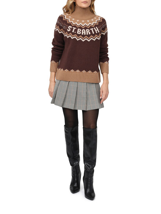 Джемпер с лого, коричневый Saint Barth , арт.  | Фото 2