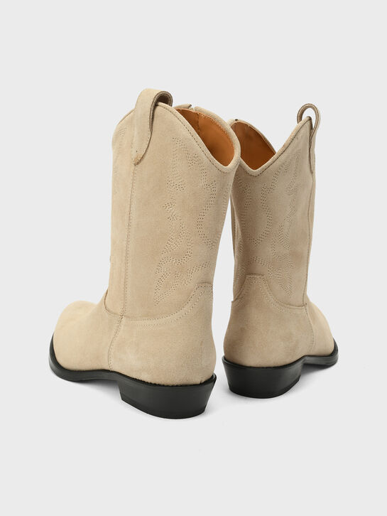 Сапоги с вышивкой, бежевые Gallucci , арт.  | Фото 4