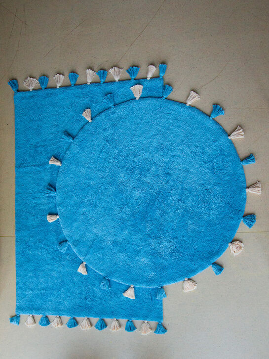 Хлопковый ковер Colorful Blue d140 Lillaland , арт.  | Фото 11