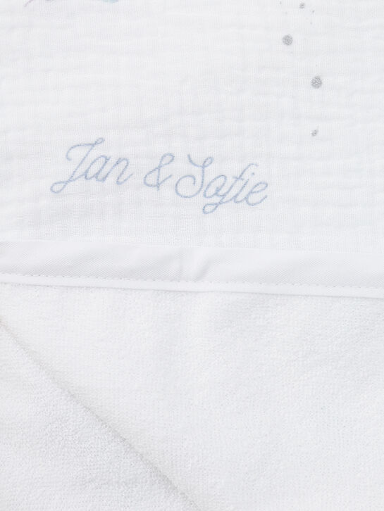 Непромокаемая пеленка 90x60 см, принт листочки Jan&Sofie , арт.  | Фото 3