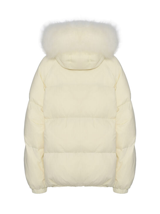 Куртка-пуховик с отделкой из овчины Yves Salomon , арт.  | Фото 11