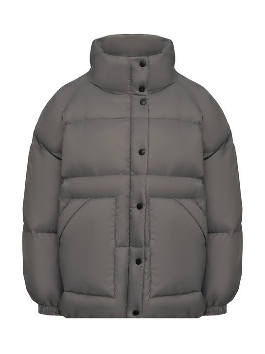 Куртка-пуховик с съемной манишкой из овчины Yves Salomon , арт.  | Фото 8