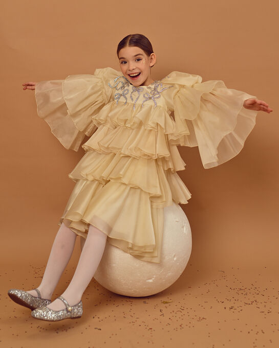 Платье с серебряными бантиками из страз Maison Ava , арт.  | Фото 2