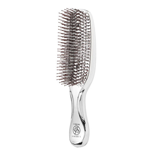 Расческа Scalp Brush Chromе, серебро, удлиненная S-heart-S , арт.  | Фото 1