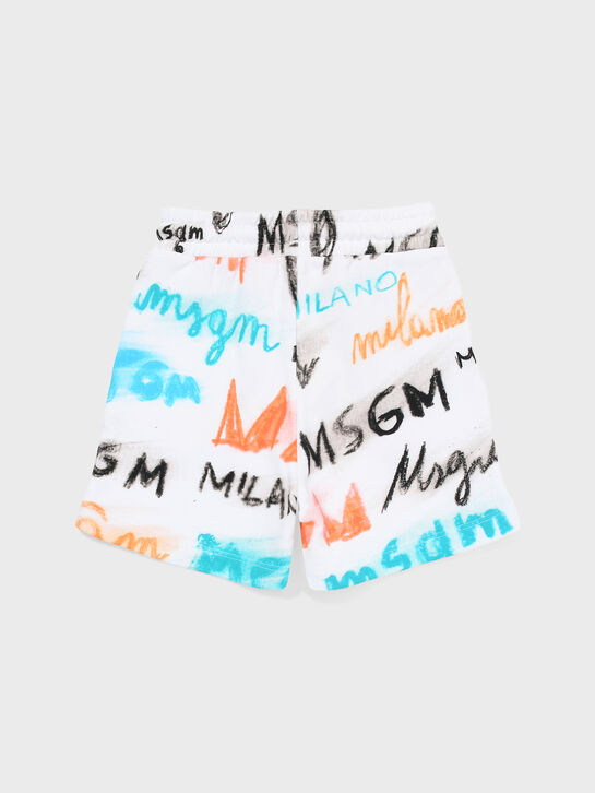 Бермуды с разноцветным лого MSGM , арт.  | Фото 2