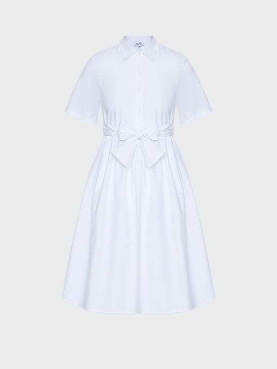 Платье на пуговицах, белое ASPESI , арт.  | Фото 1