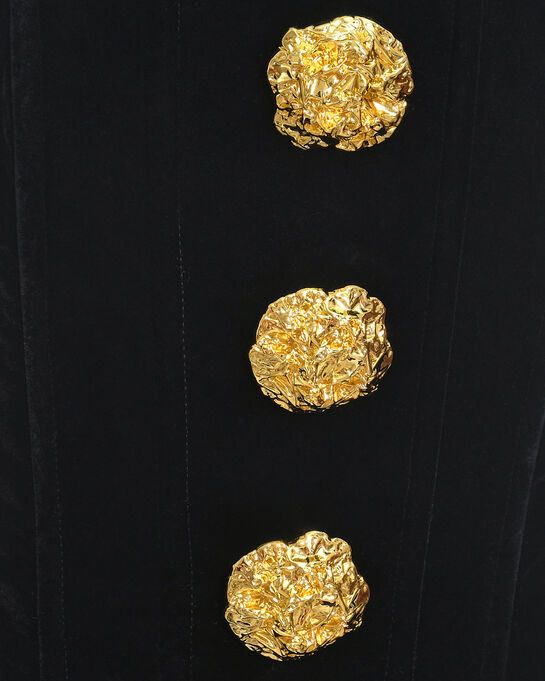 Бархатное платье мини с декоративными пуговицами ALINE , арт.  | Фото 7