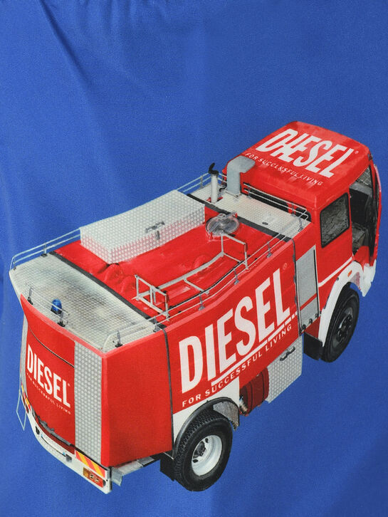 Шорты для купания с принтом &quot;пожарная машина&quot; Diesel , арт.  | Фото 3
