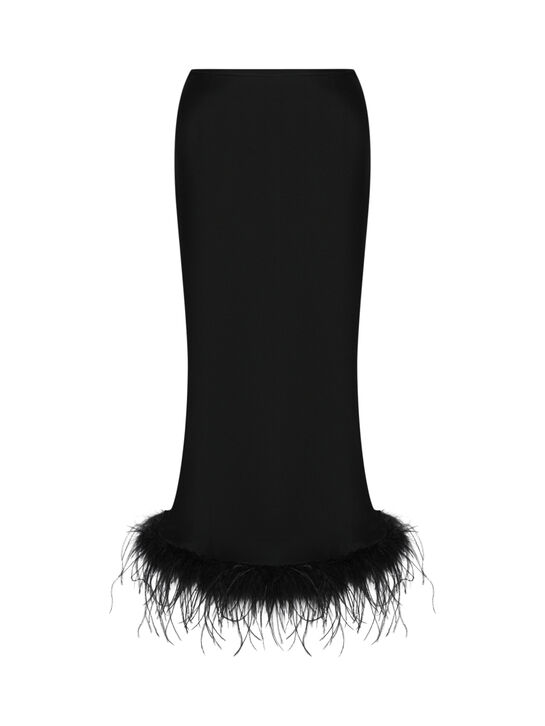 Юбка с отделкой из перьев Blumarine , арт.  | Фото 1