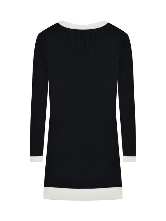 Платье с белым кантом, черное Patrizia Pepe , арт.  | Фото 2