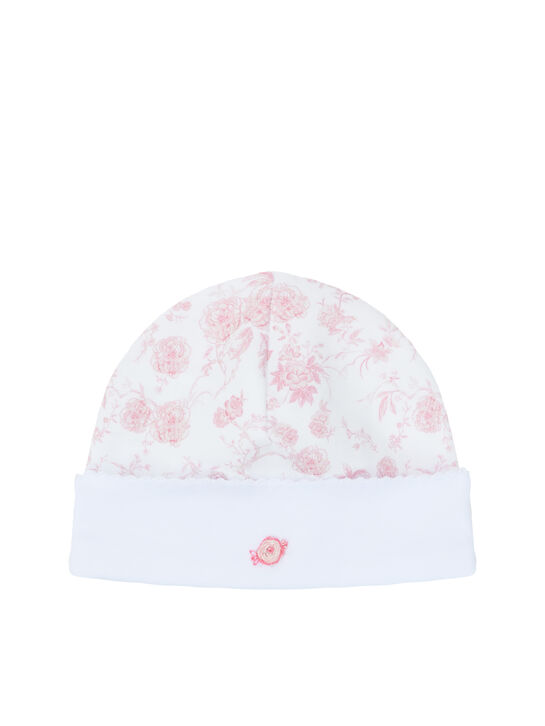 Шапка с цветочным принтом и вышивкой Lyda Baby , арт.  | Фото 1
