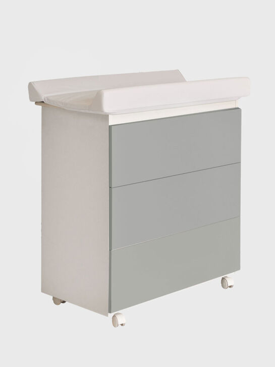 Пеленальный комод Lunetta Ovale, белый/серый ITALBABY , арт.  | Фото 1