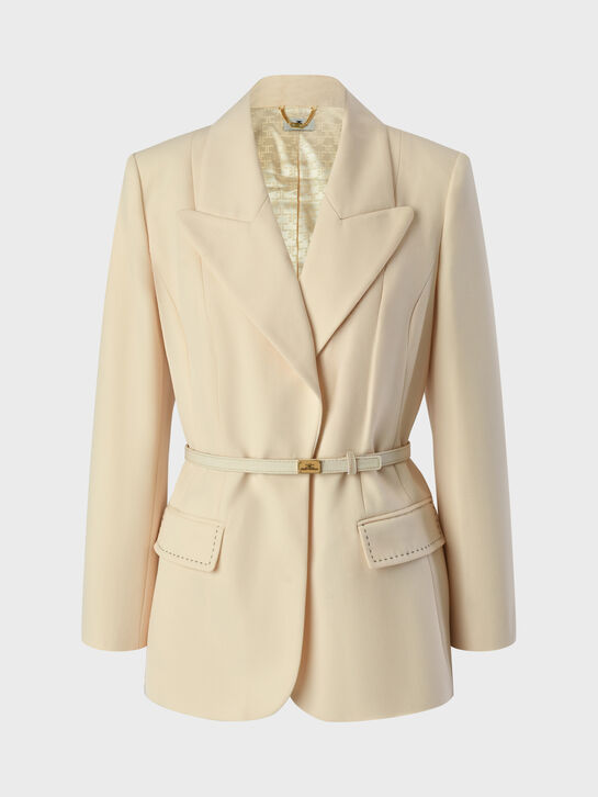 Жакет приталенный с поясом Elisabetta Franchi , арт.  | Фото 1