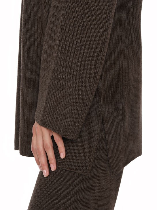 Свитер с широким воротником, коричневый Dan Maralex , арт.  | Фото 4