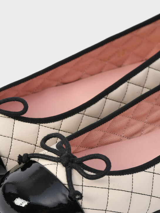 Балетки стеганые с черной отделкой Pretty Ballerinas , арт.  | Фото 7