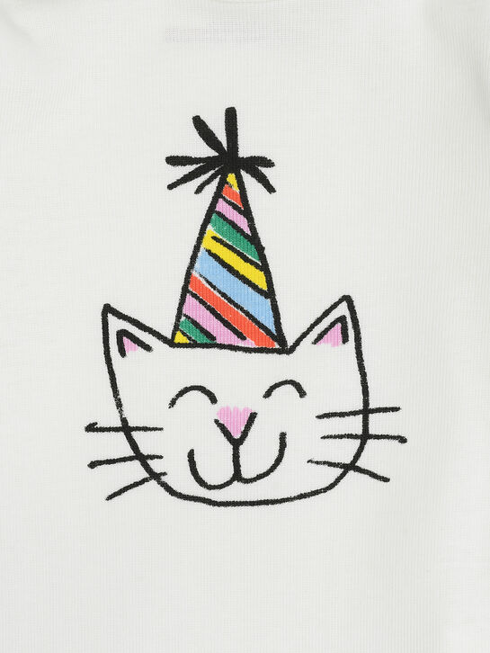 Комплект: комбинезон с принтом + слюнявчик Stella McCartney , арт.  | Фото 6