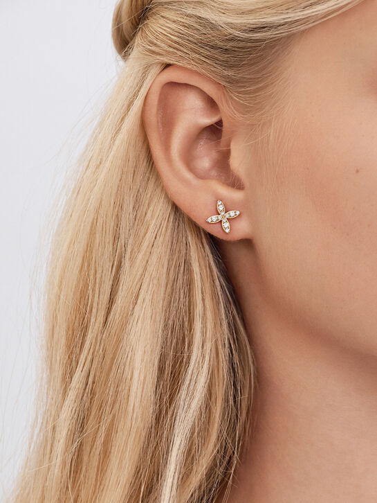 Серьги-пусеты, Маркизы, 585 золото  Sneak Peek , арт.  | Фото 4