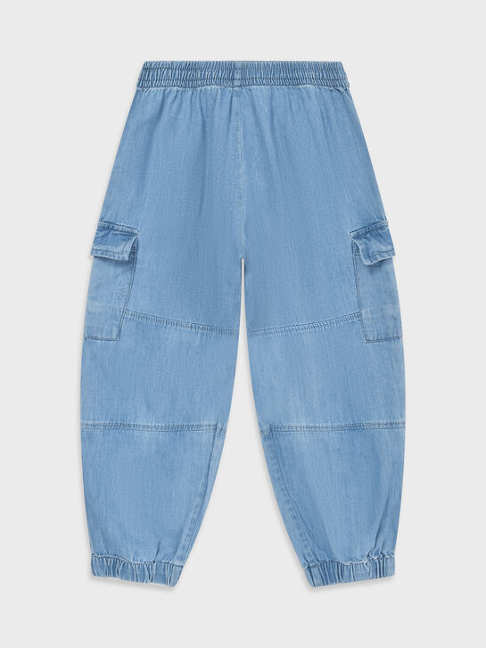 Джинсы с карманами карго, голубые Molo , арт.  | Фото 1
