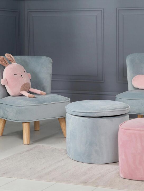 Детское велюровое кресло Lil Sofa, голубой Roba , арт.  | Фото 3