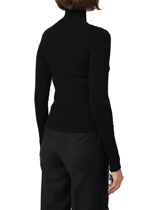 Джемпер с имитацией бра, черный Blumarine , арт.  | Фото 4