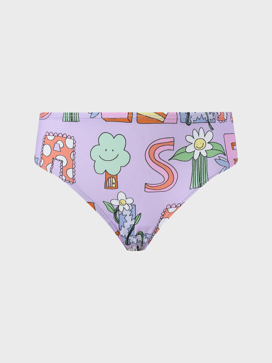 Купальник раздельный с логотипом, сиреневый Stella McCartney , арт.  | Фото 4