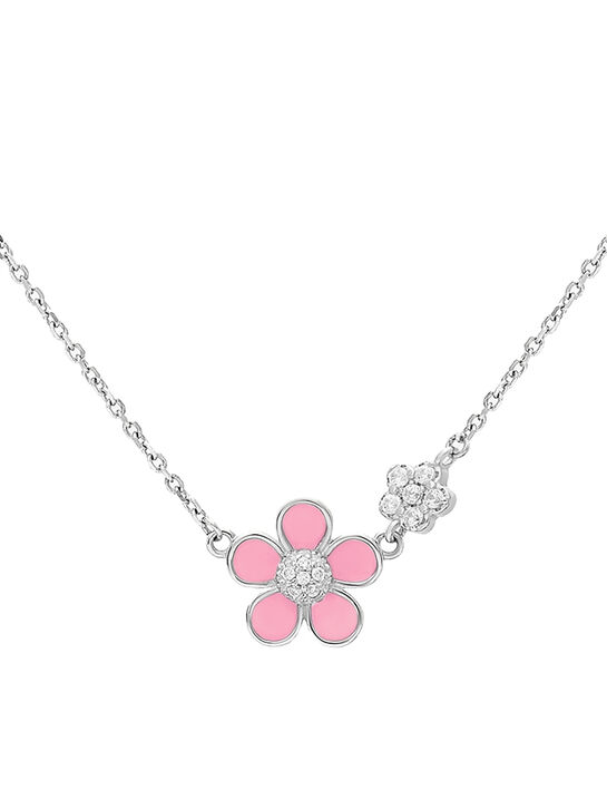 Колье Цветы с розовой эмалью Sneak Peek , арт.  | Фото 1