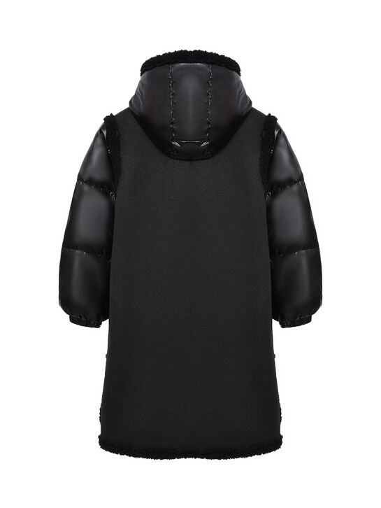 Пальто из эко-меха, черное Ermanno Scervino , арт.  | Фото 3