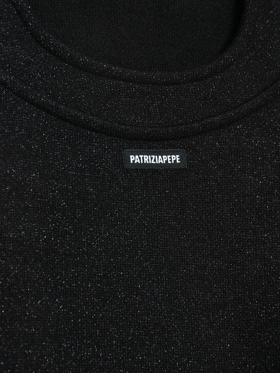 Топ с люрексом, черный Patrizia Pepe , арт.  | Фото 3