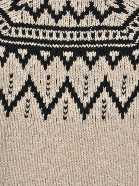 Свитер с черным орнаментом, бежевый The New Society , арт.  | Фото 4
