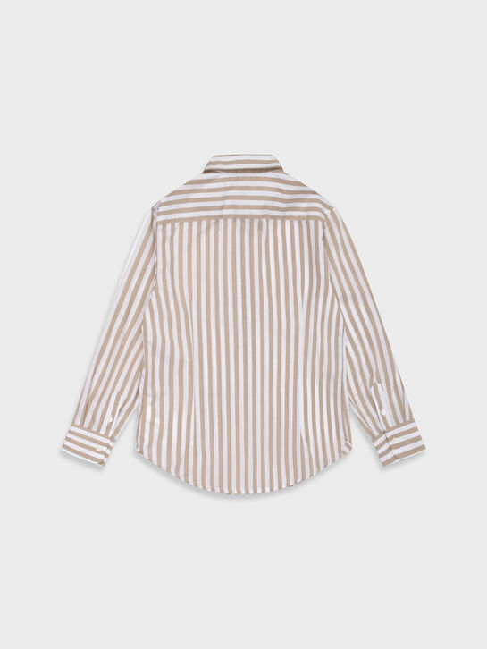 Рубашка в полоску, бежевая Eleventy , арт.  | Фото 3