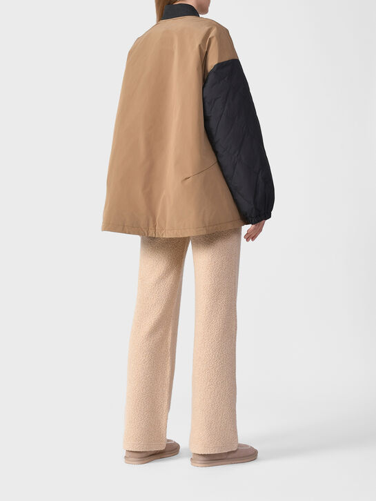 Куртка-бомбер с черными рукавами, коричневая Naumi , арт.  | Фото 9