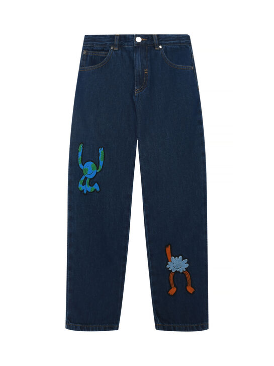 Джинсы с яркими патчами Stella McCartney , арт.  | Фото 1