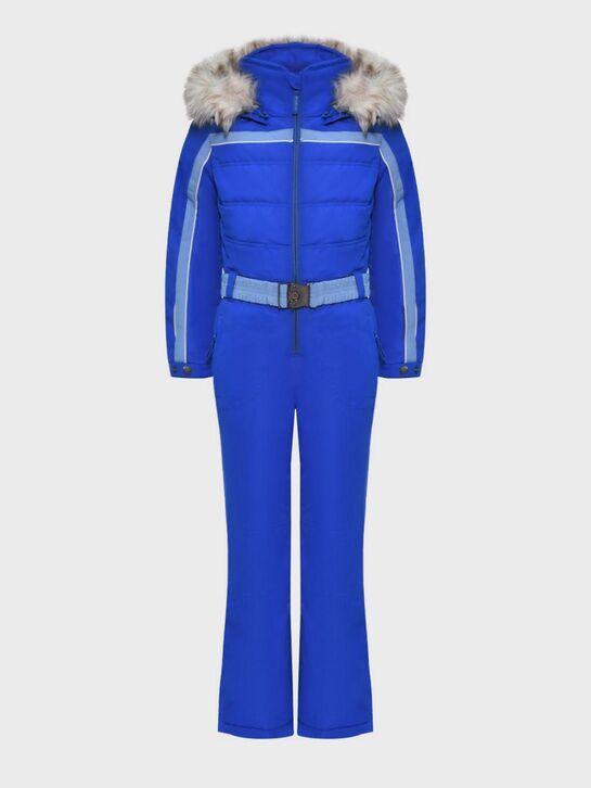 Комбинезон с эко-мехом, синий PinBina , арт.  | Фото 1