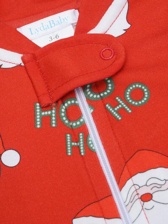 Комбинезон с новогодним принтом, красный Lyda Baby , арт.  | Фото 3