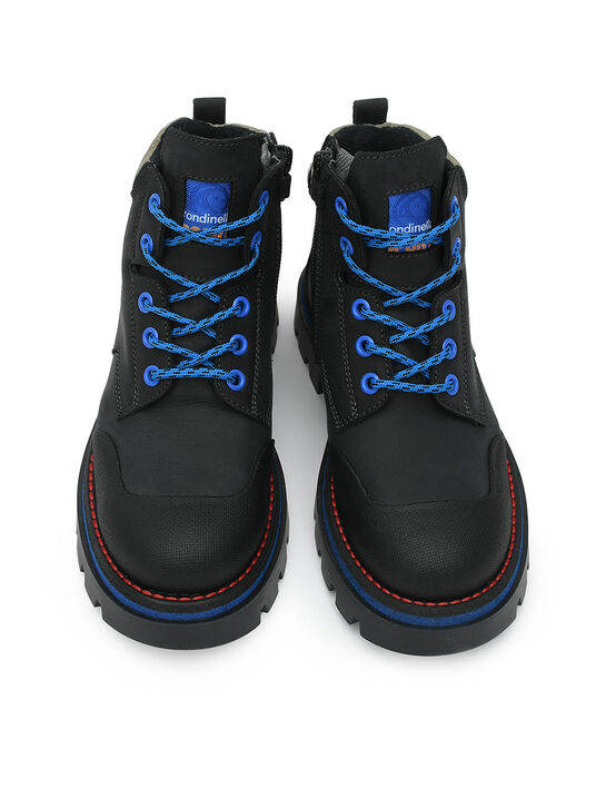 Ботинки с синей отделкой, черные Rondinella , арт.  | Фото 5
