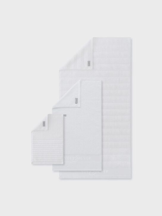 Набор из 3 полотенец (30х50 см, 50х90 см,70х140 см) Soft Silver , арт.  | Фото 1